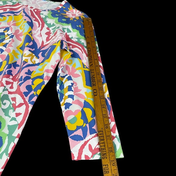 J McLaughlin Catalina Cloth Top Women’s Large Colorful Stretch - Picture 8 of 11